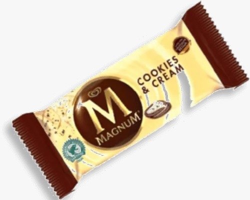SORVETE KIBON MAGNUM COOKIES & CREAM