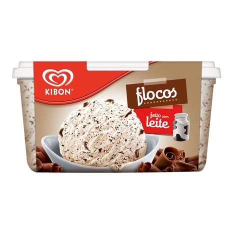 SORVETE KIBON CREMOSISSIMO FLOCOS 1,5L
