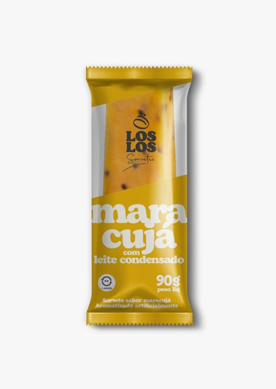 SORVETE LOS LOS MARACUJA COM LEITE CONDENSADO 90G